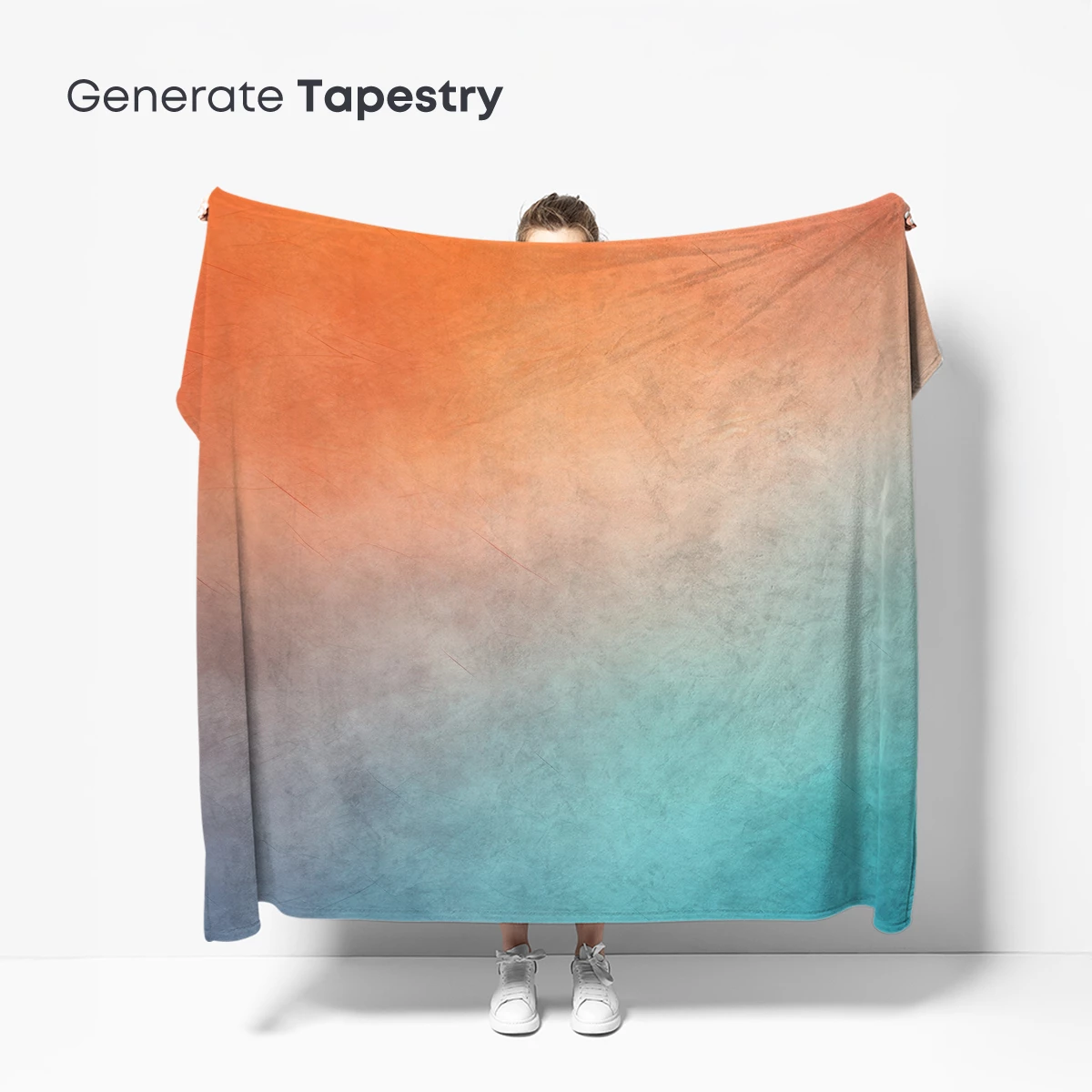 Gradient Horizon: Abstract Fusion of Warm and Cool Tones - Image 5