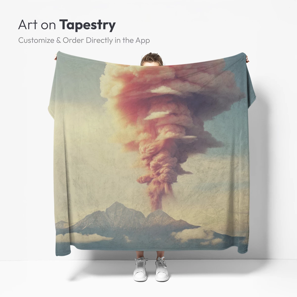 Erupting Volcano in a Surreal Landscape - Image 4