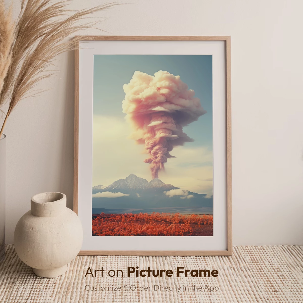 Erupting Volcano in a Surreal Landscape - Image 6