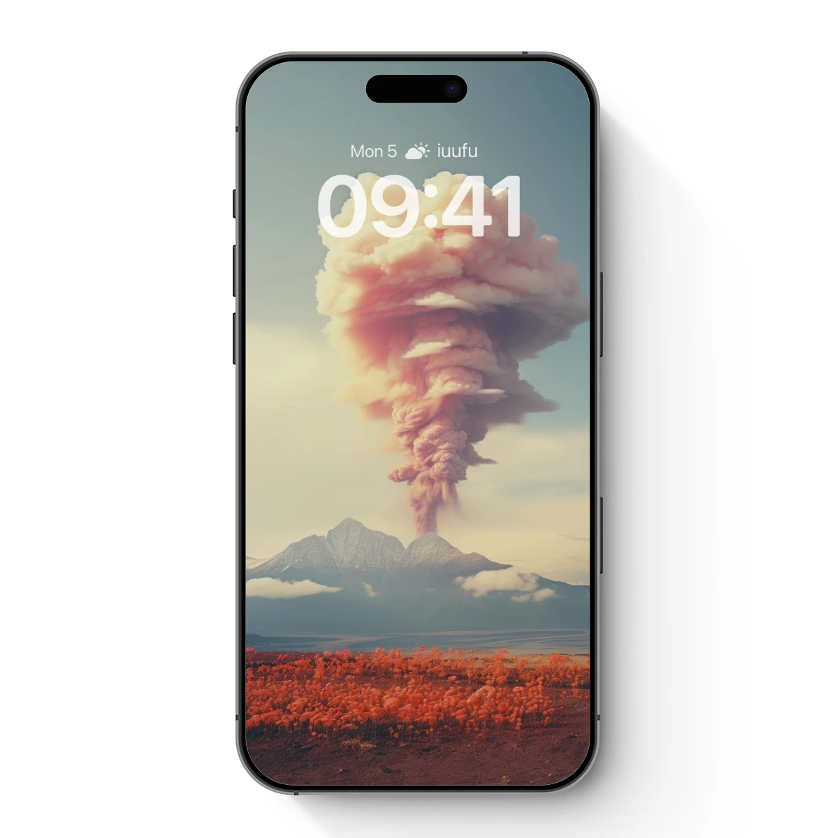 Erupting Volcano in a Surreal Landscape - Image 7