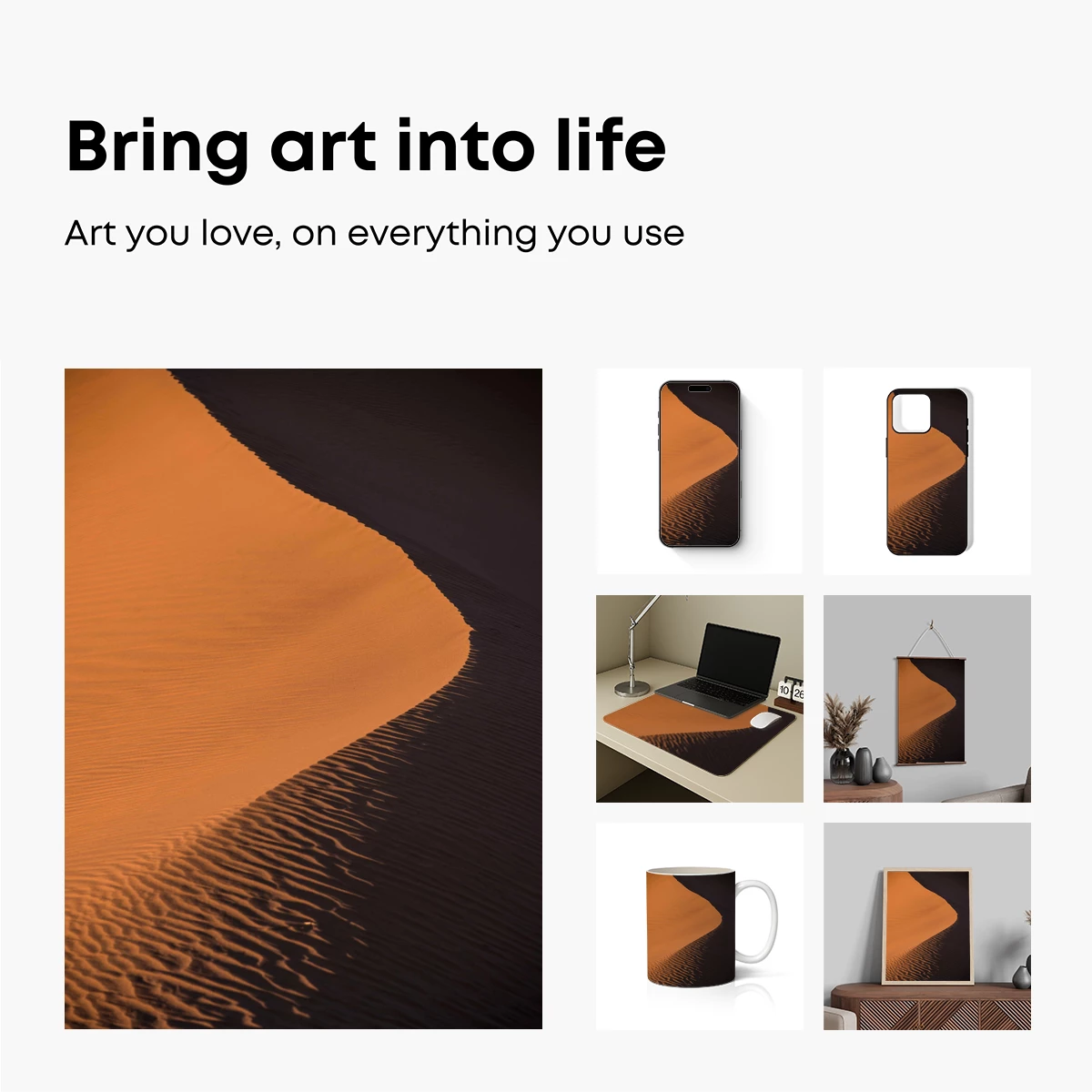 Desert Dune Symphony: Golden Ripples at Dawn - Image 2