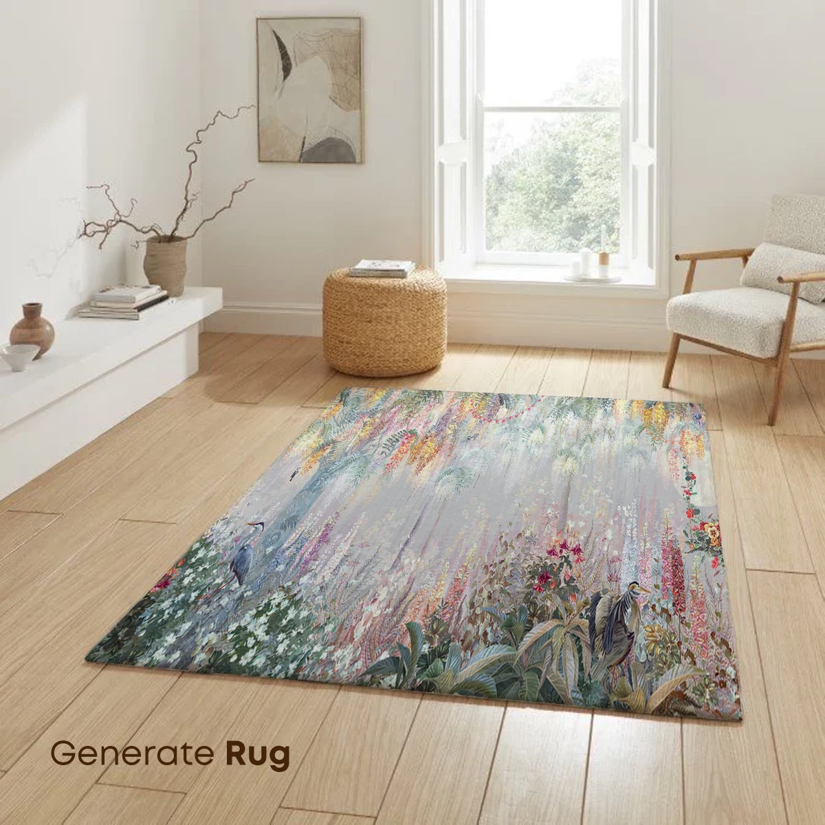 Enchanted Floral Canopy: A Surreal Garden Symphony - Image 6
