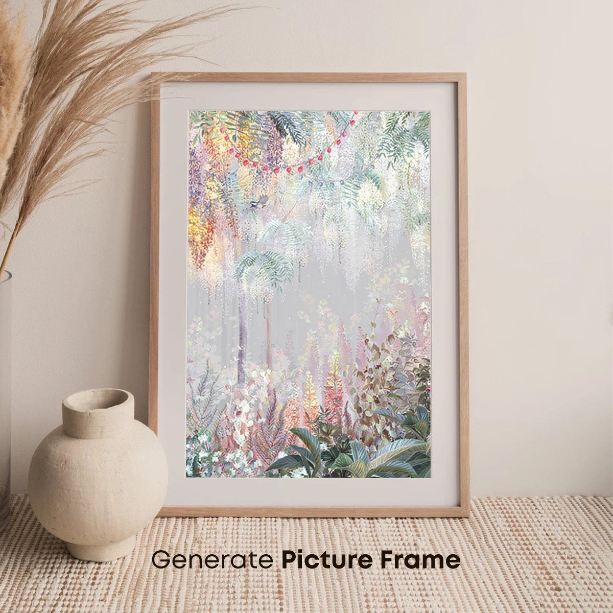 Enchanted Floral Canopy: A Surreal Garden Symphony - Image 7