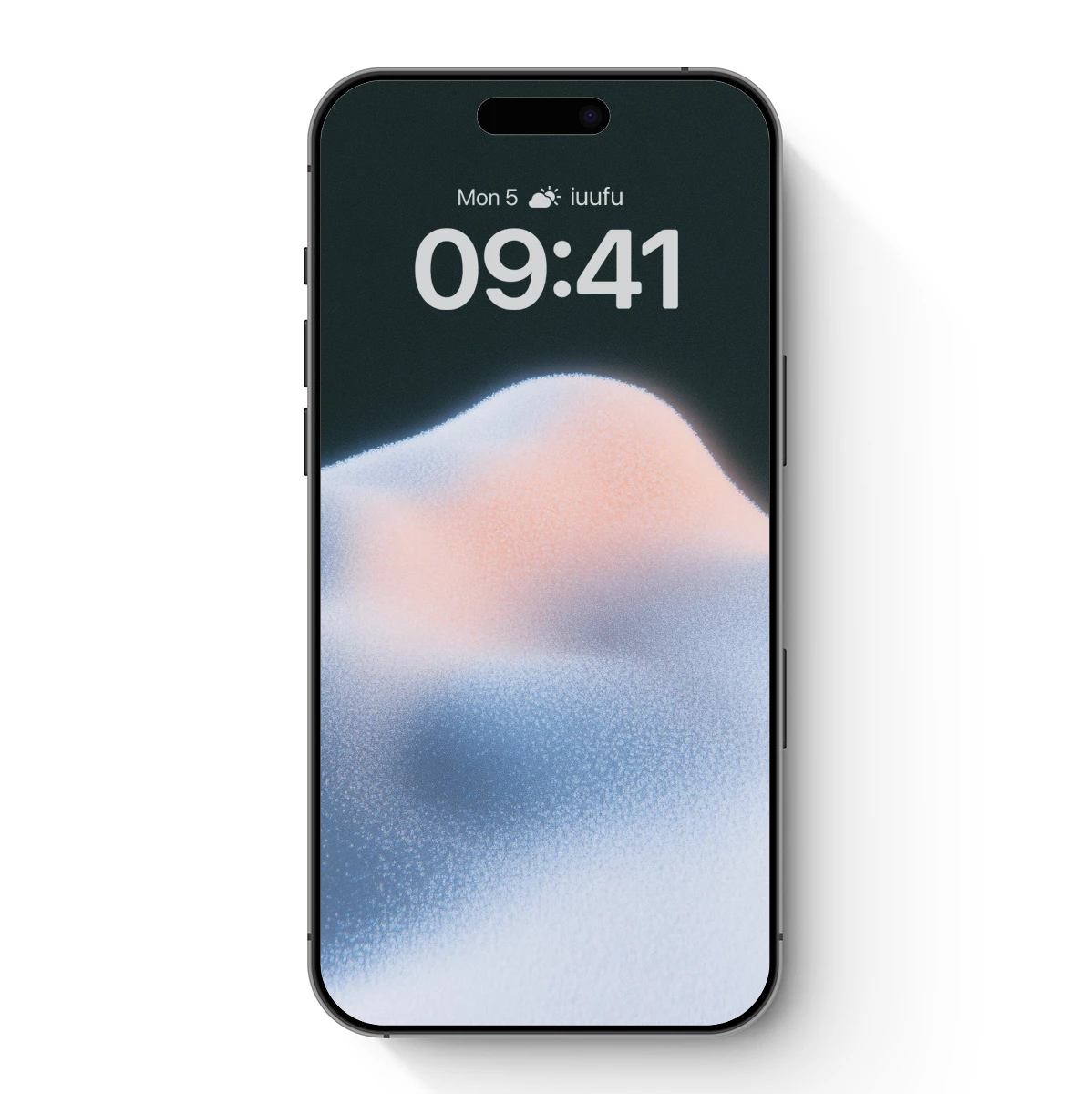 Frosty Dawn: Abstract Gradient Landscape