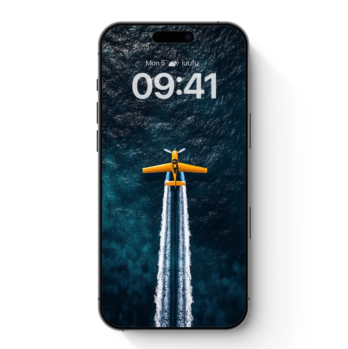 Aerial Odyssey: Yellow Seaplane's Ocean Trail