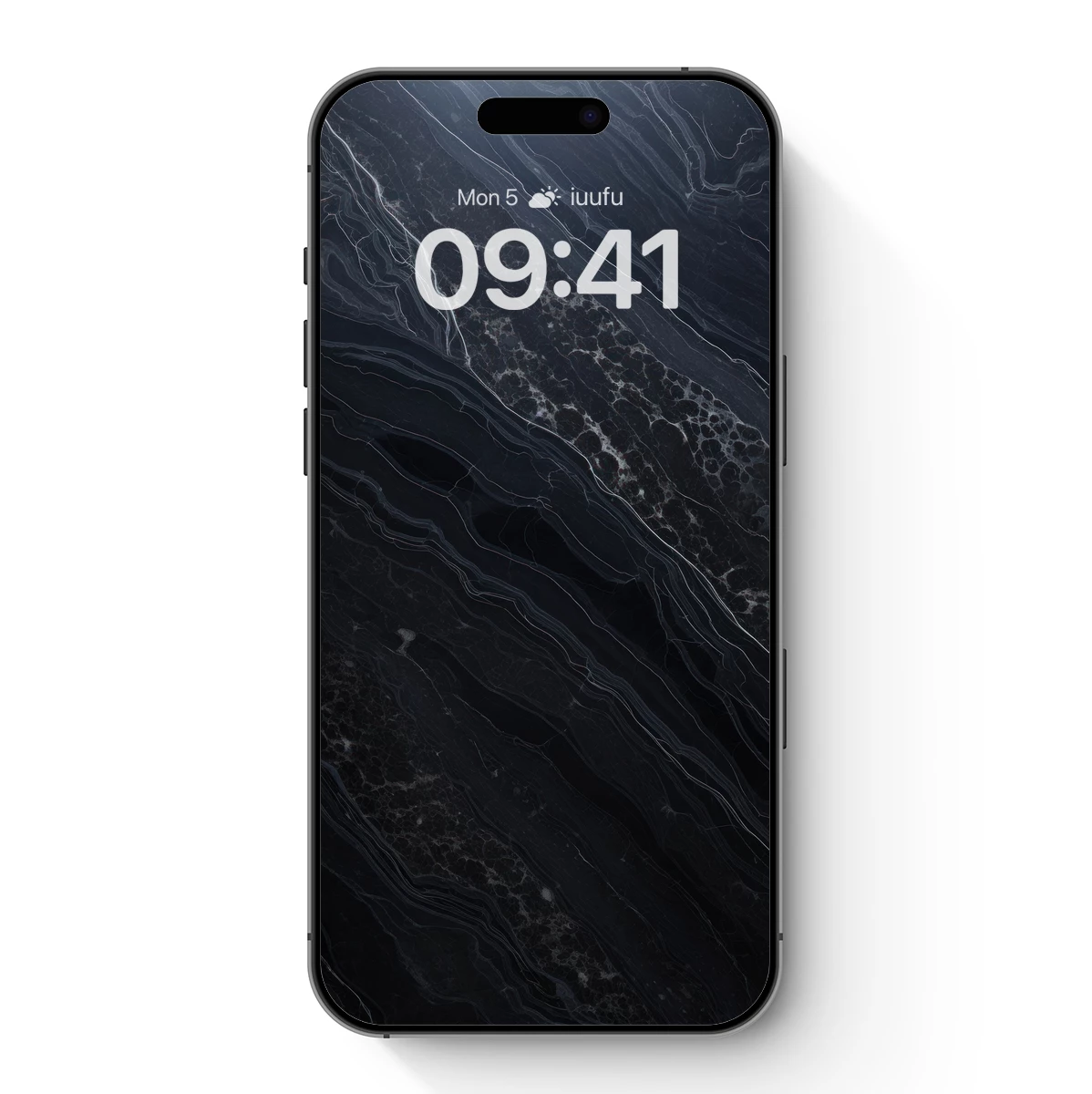 Eternal Night Veins: Dark Marble Elegance