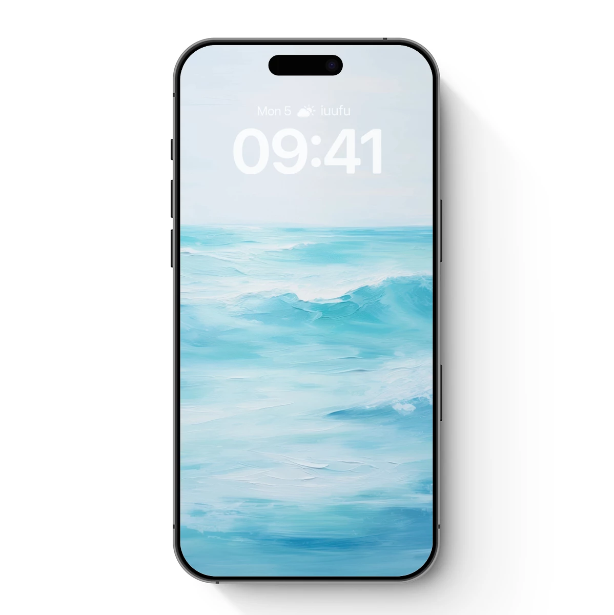 Ethereal Ocean Waves: A Serene Blue Symphony