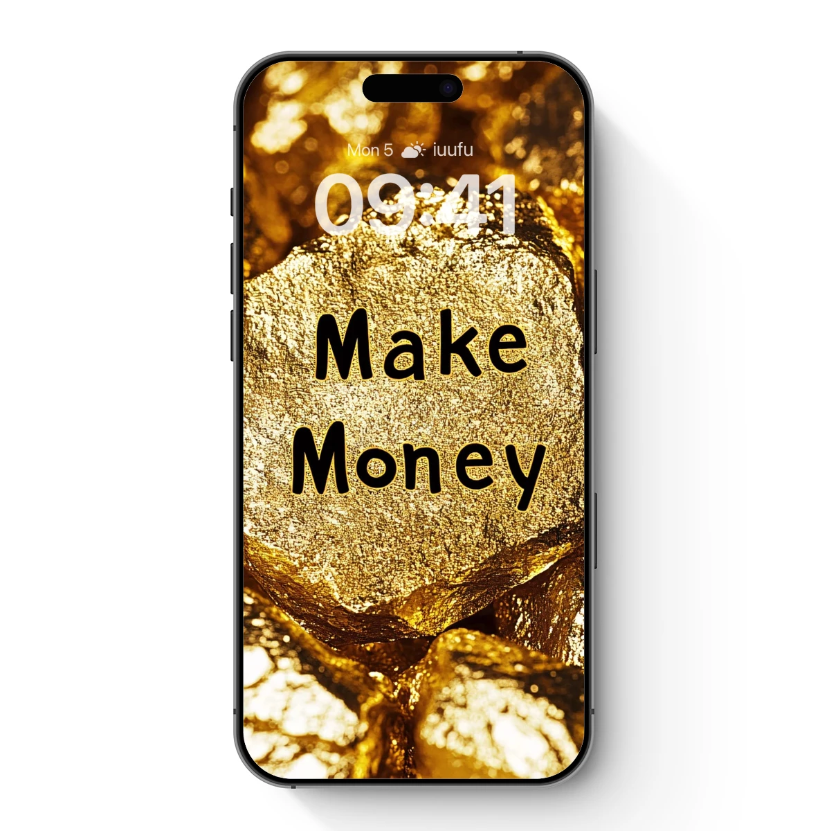 Golden Nuggets Spell 'Make Money': A Wealthy Vision