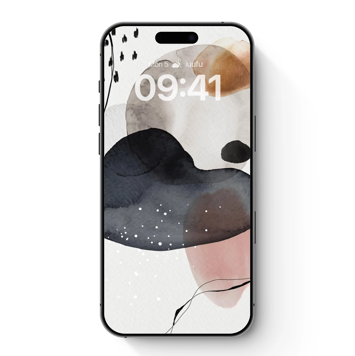 Abstract Watercolor Fusion: Ink Blooms and Pastel Hues