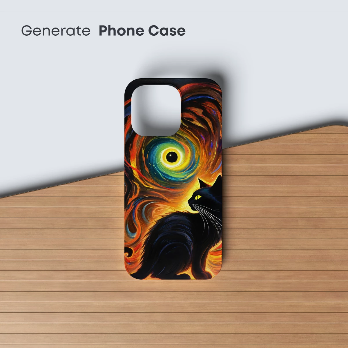 Cosmic Cat: Whirlwind of Colors and Shadows - Image 3