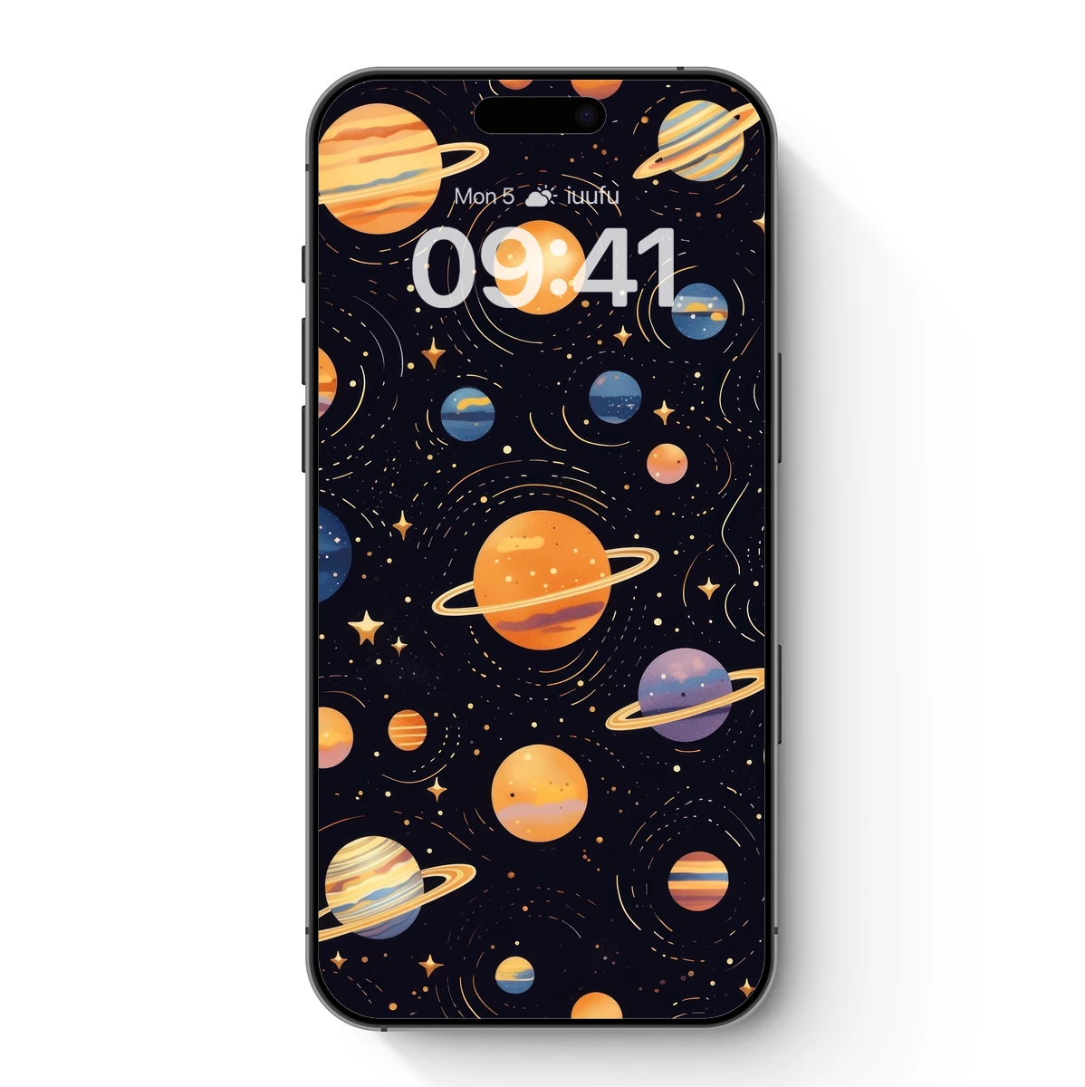 Cosmic Symphony: Planetary Dance in Warm Tones