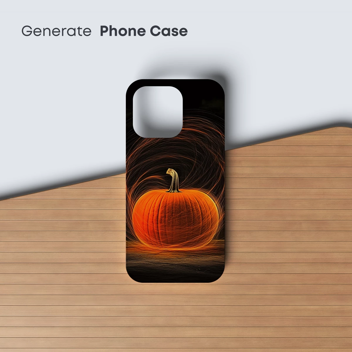 Glowing Pumpkin with Ethereal Swirls - Image 3