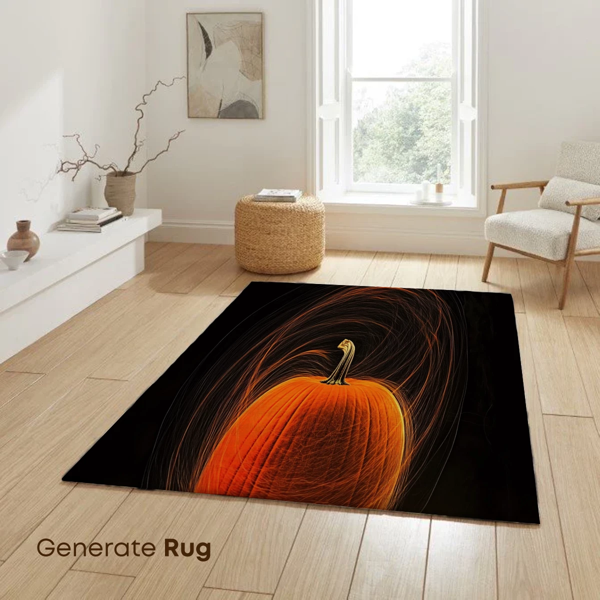 Glowing Pumpkin with Ethereal Swirls - Image 6