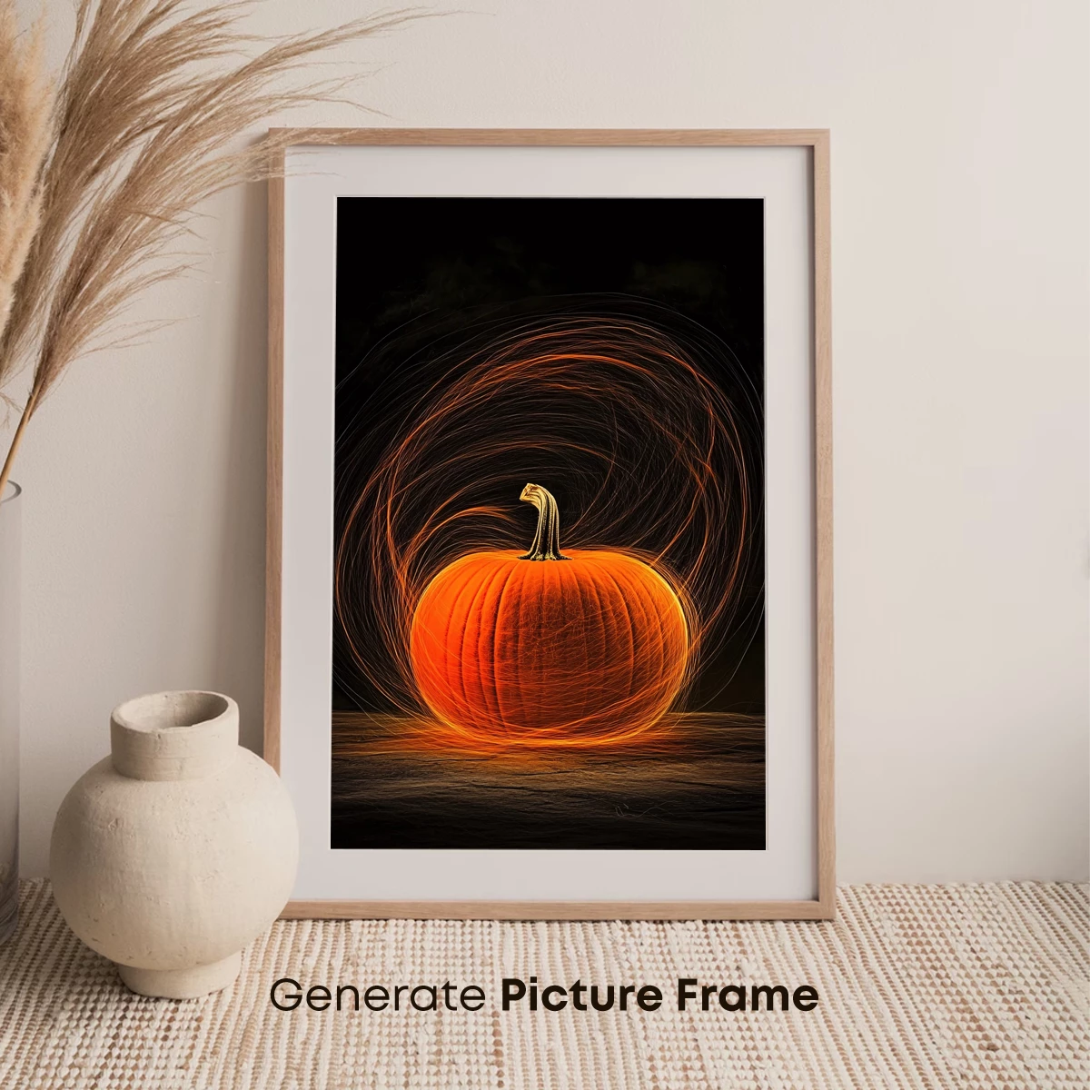 Glowing Pumpkin with Ethereal Swirls - Image 7