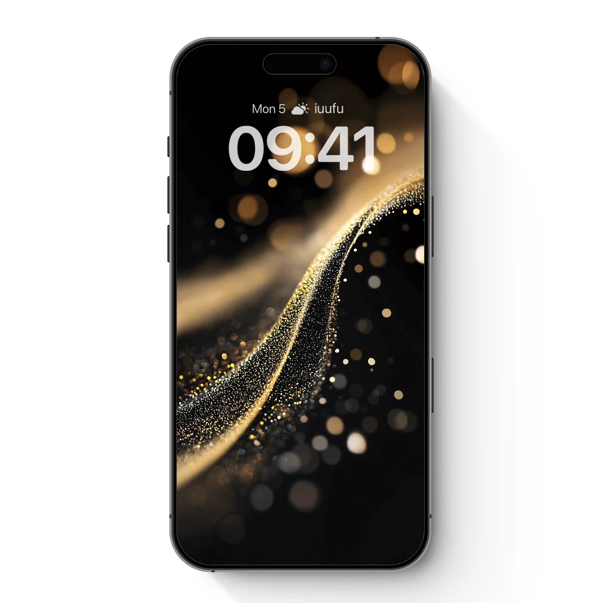 Golden Stardust Wave: Elegance in Motion