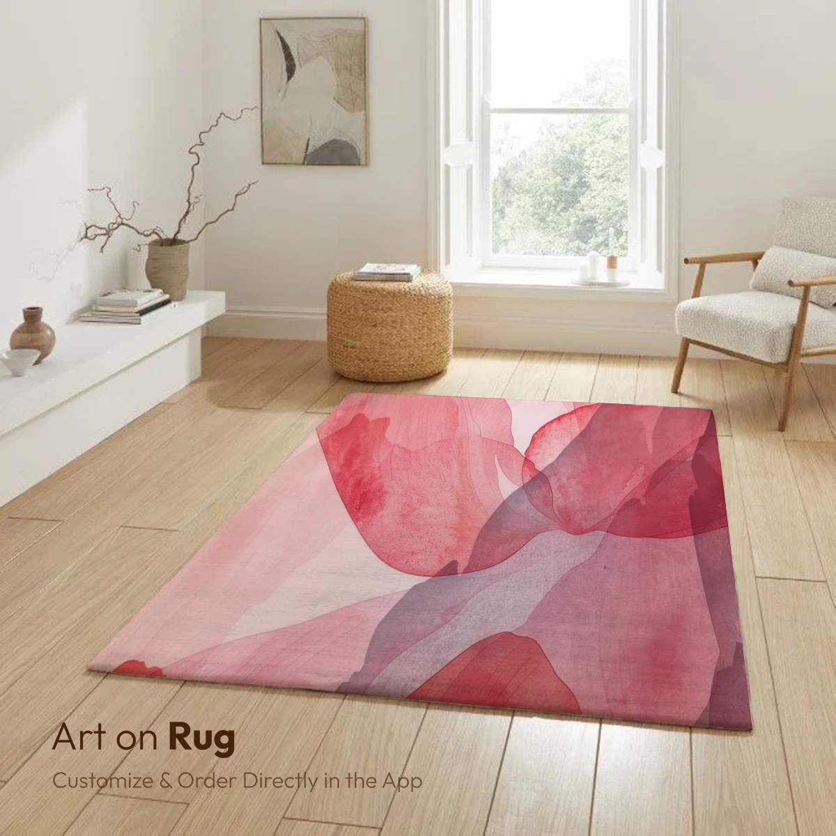 Crimson Petal Symphony: Watercolor Elegance - Image 6