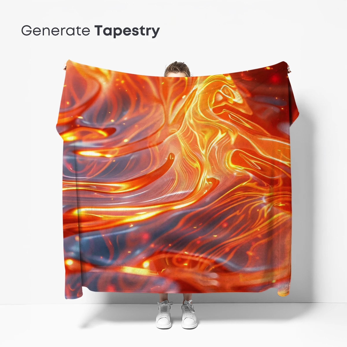 Fiery Lava Dance: Abstract Fusion Art - Image 5