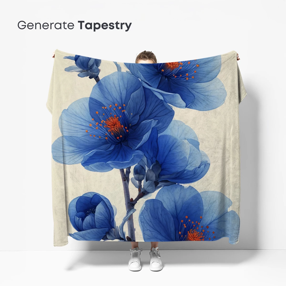 Azure Blossoms: Ethereal Blue Flowers in Bloom - Image 5