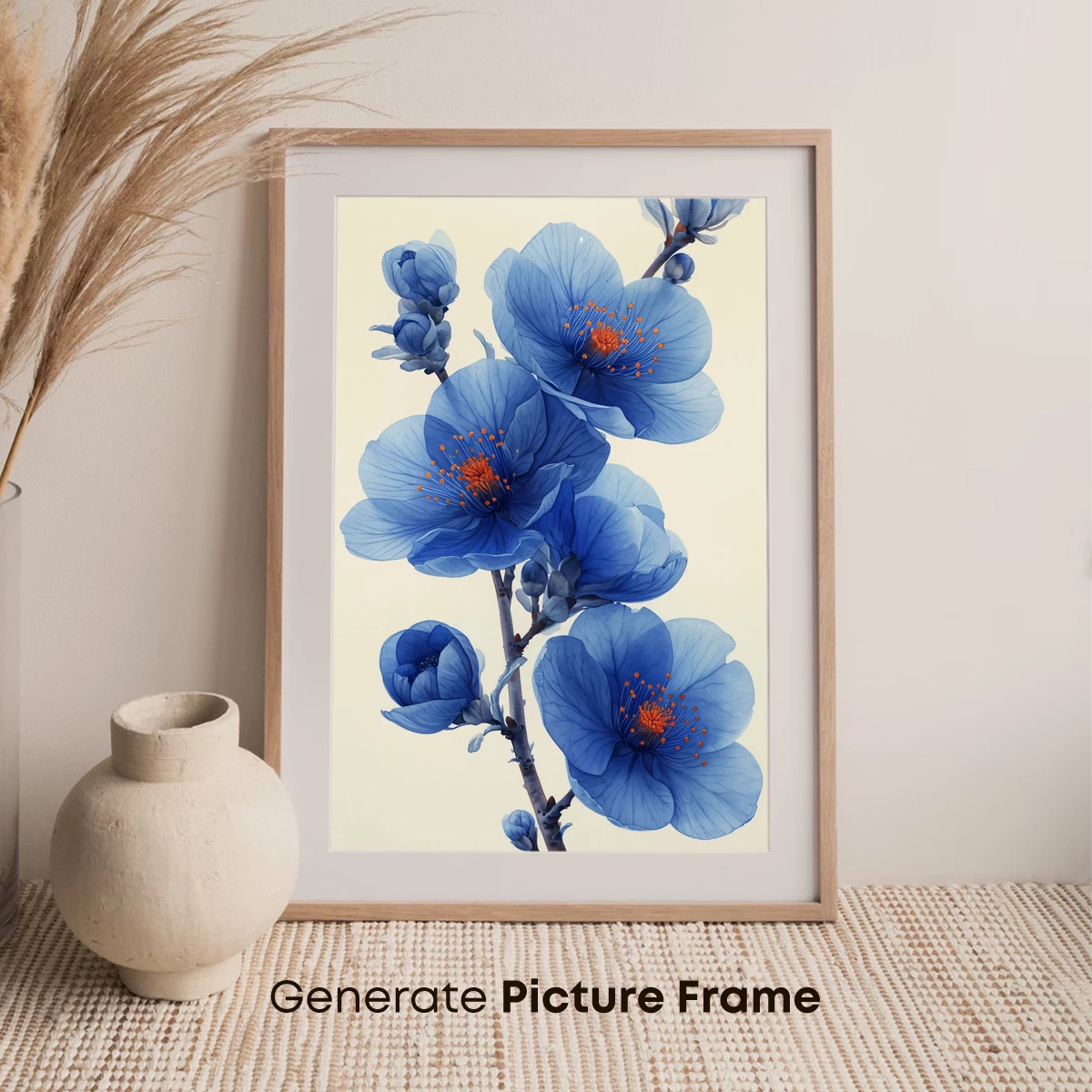 Azure Blossoms: Ethereal Blue Flowers in Bloom - Image 7