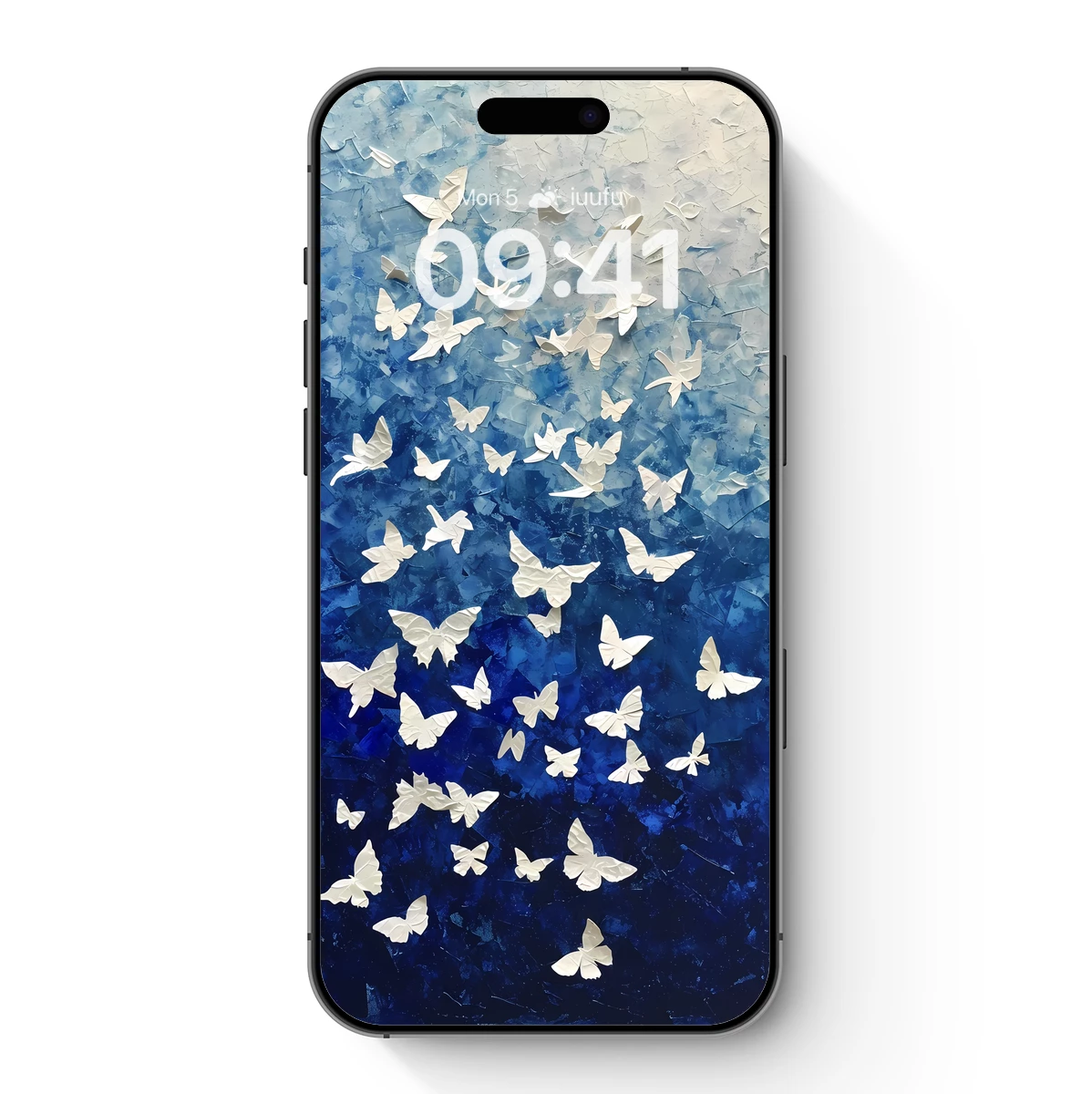 Butterfly Odyssey: Blue Gradient Flight