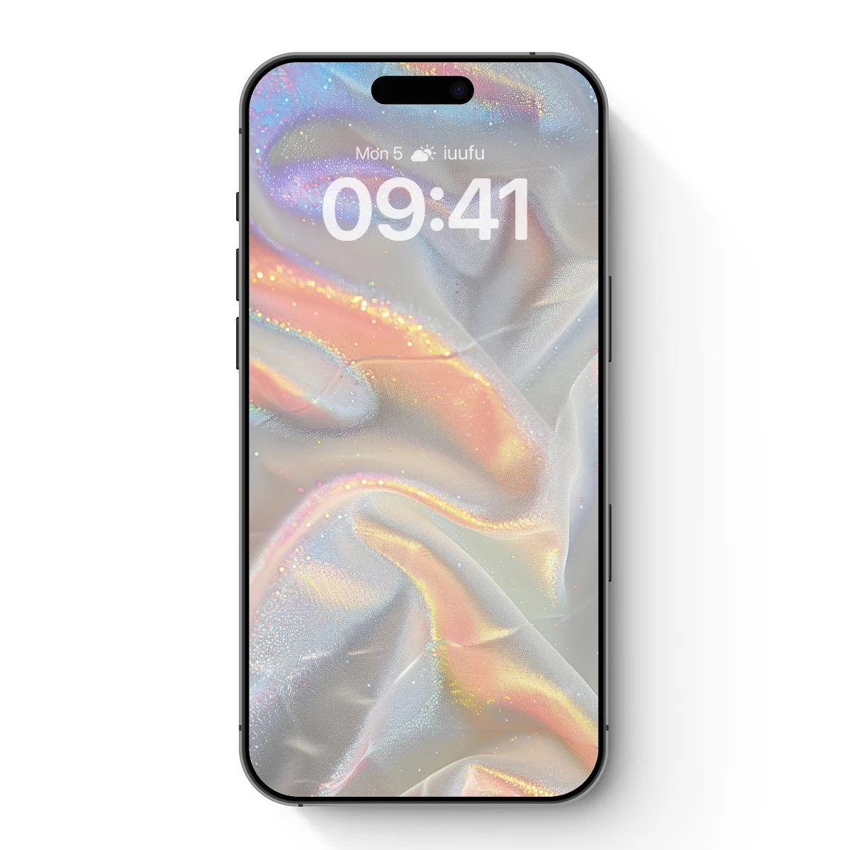 Iridescent Silk Symphony: Glittering Waves of Light