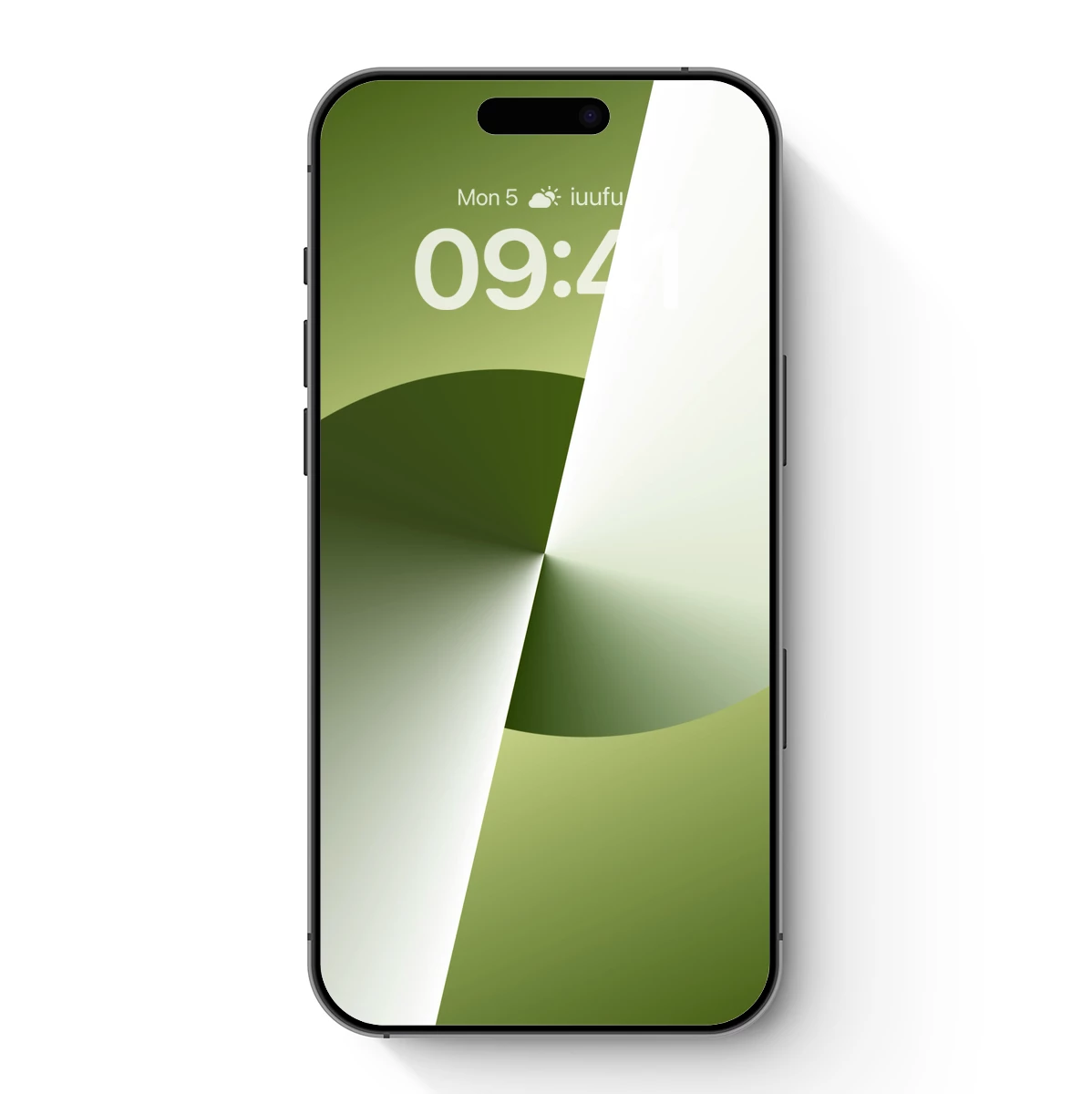 Geometric Green Elegance: Abstract Harmony