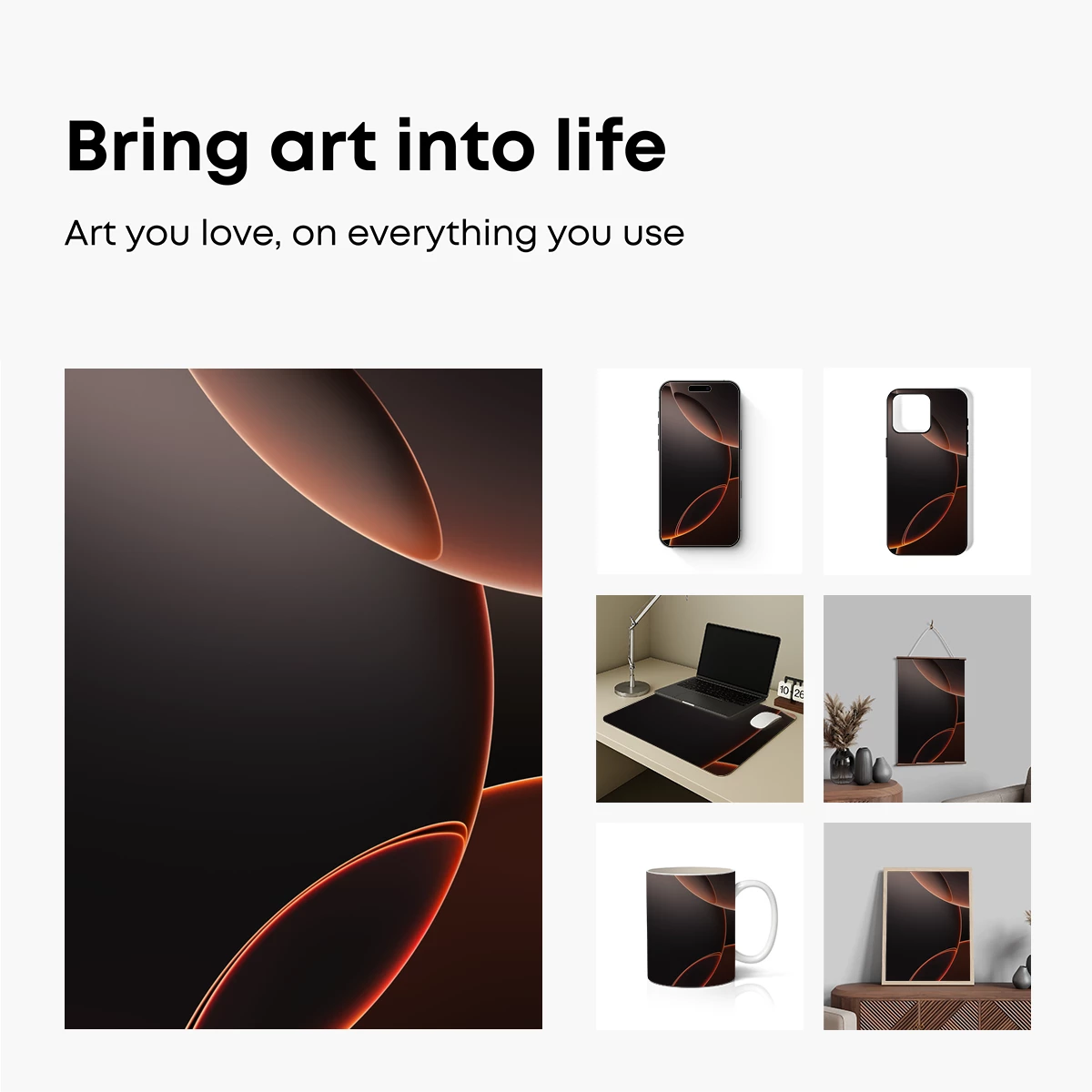 Eclipse of Forms: Abstract Curves in Warm Shadows - Image 2