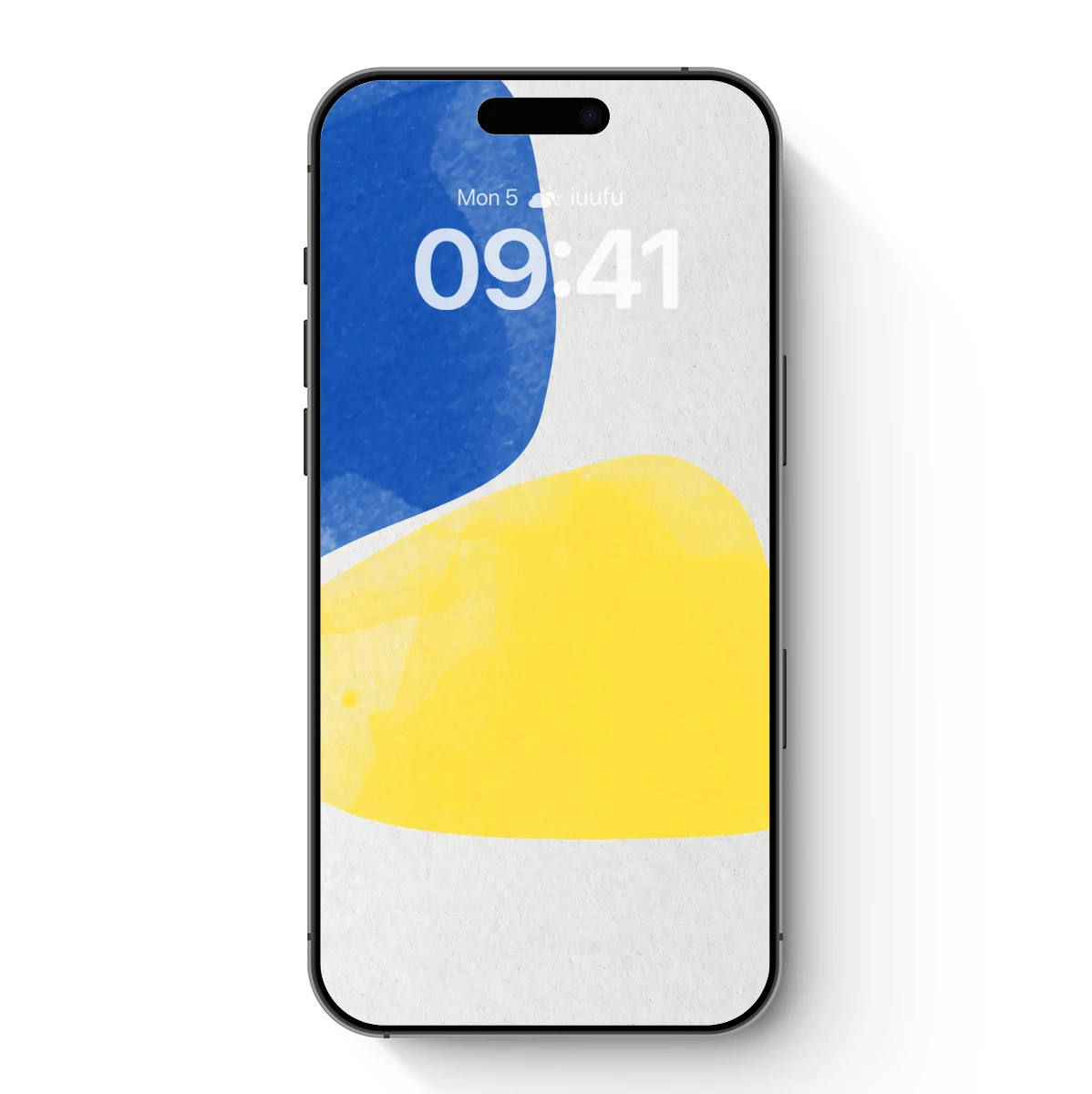 Abstract Harmony: Blue and Yellow Fusion