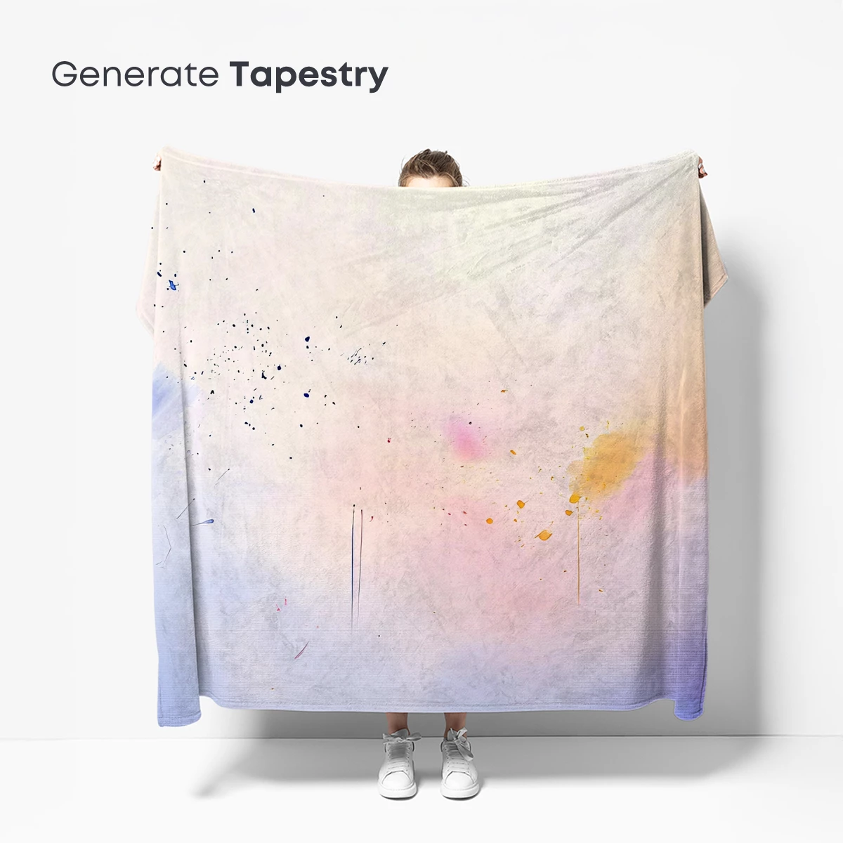 Abstract Dawn Symphony: Colorful Brushstrokes Merge in Soft Light - Image 5