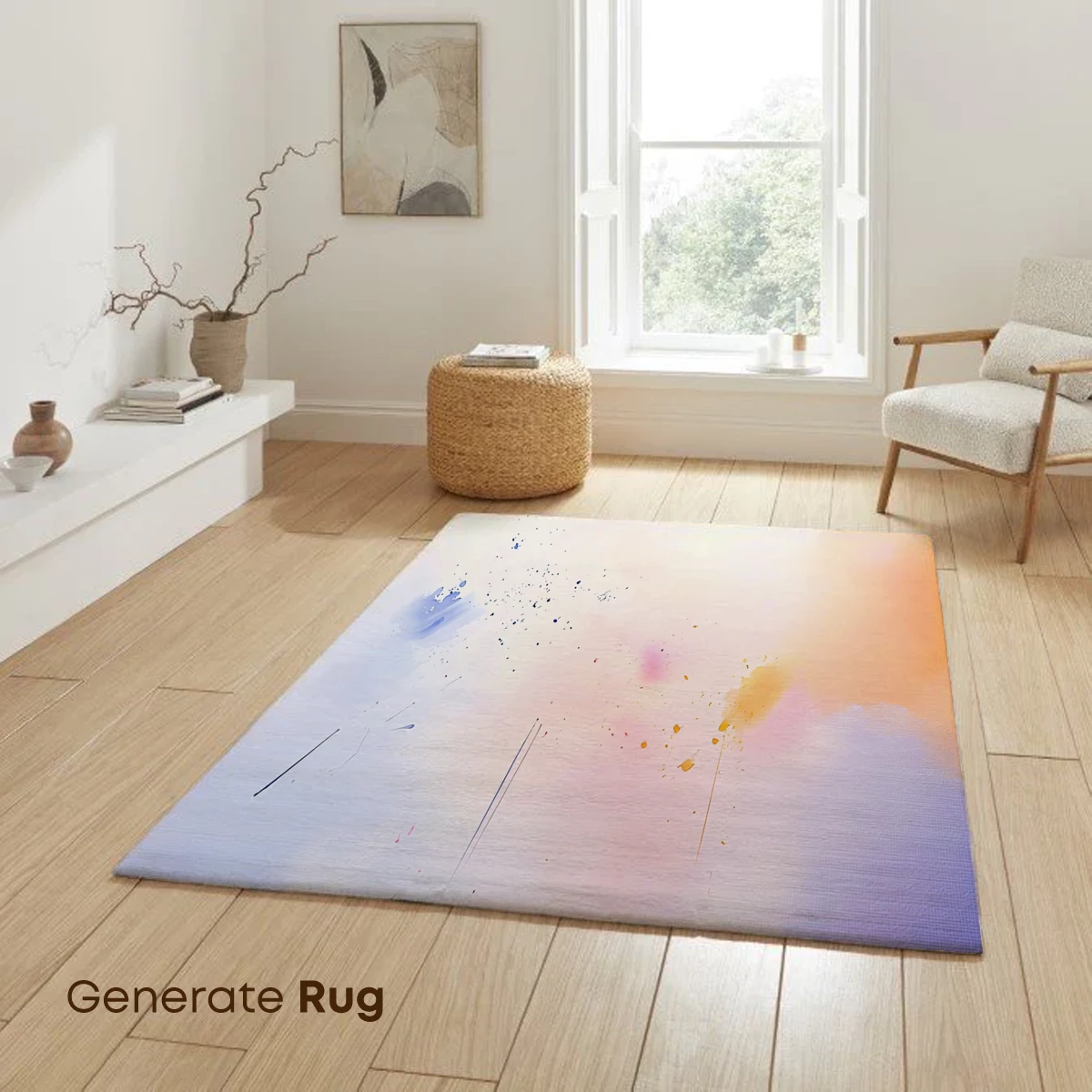 Abstract Dawn Symphony: Colorful Brushstrokes Merge in Soft Light - Image 6