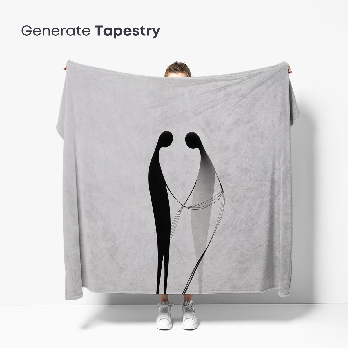 Elegant Embrace: Abstract Silhouettes in Harmony - Image 5