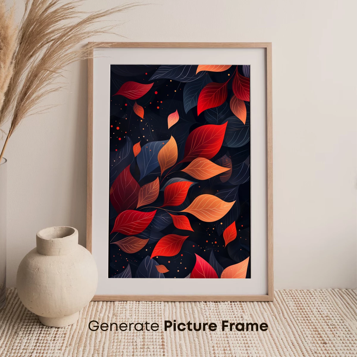 Autumnal Leaf Symphony in Vibrant Hues - Image 7