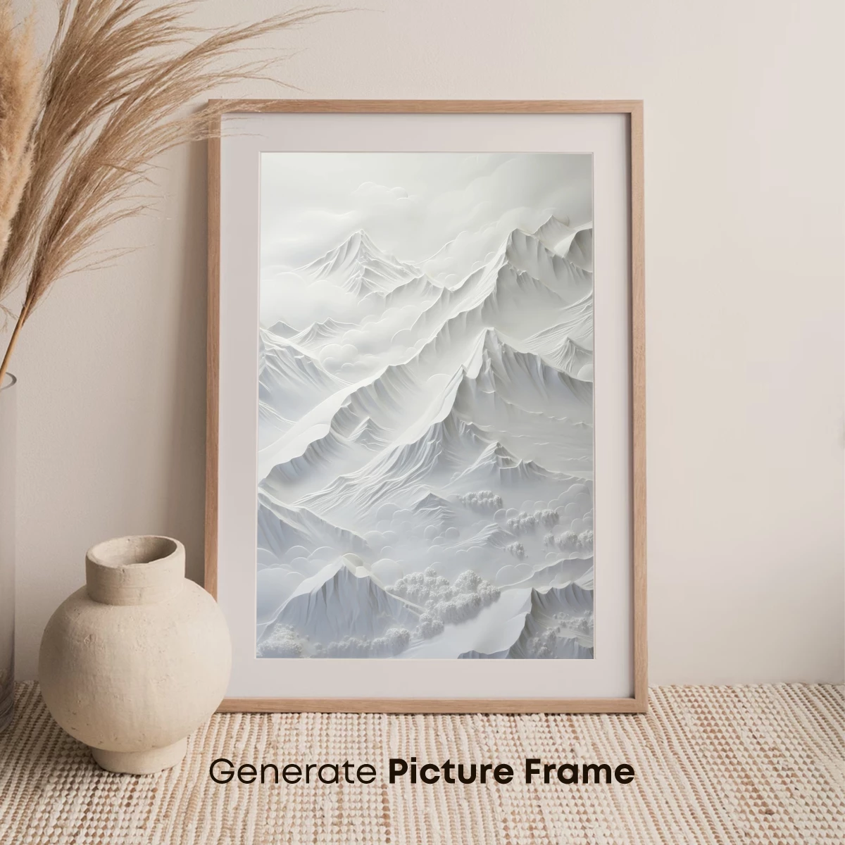 Eternal Snow Peaks: A Monochromatic Odyssey - Image 7