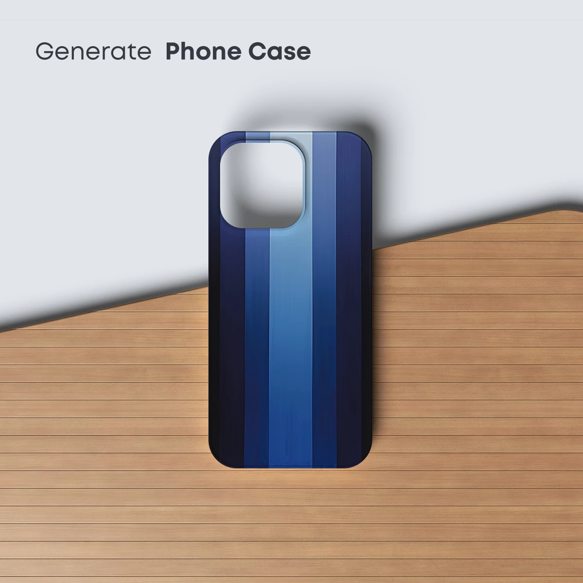 Blue Gradient Symphony: A Vertical Harmony - Image 3