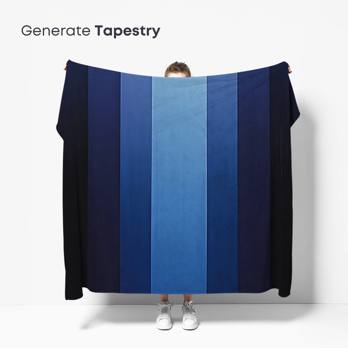 Blue Gradient Symphony: A Vertical Harmony - Image 5