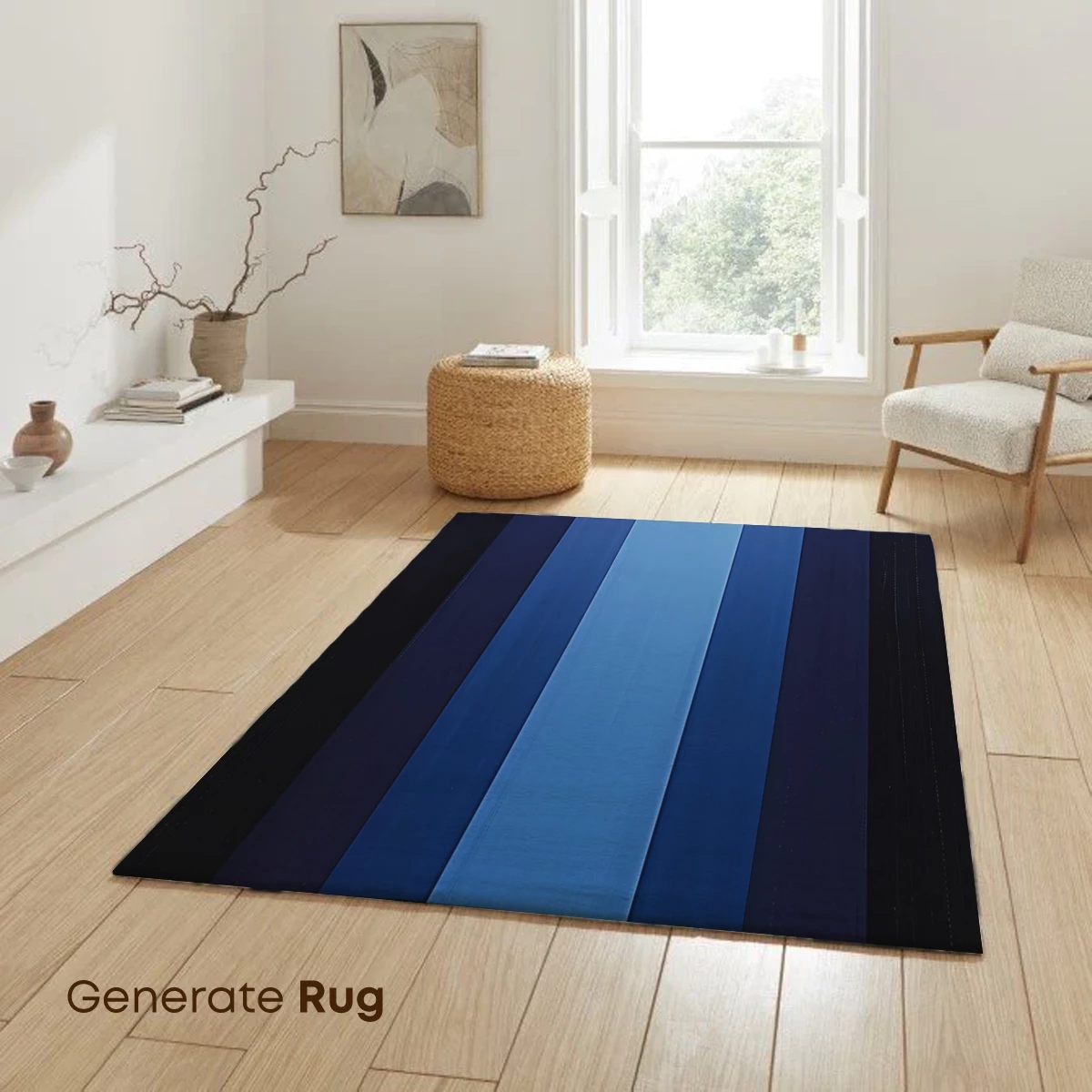 Blue Gradient Symphony: A Vertical Harmony - Image 6