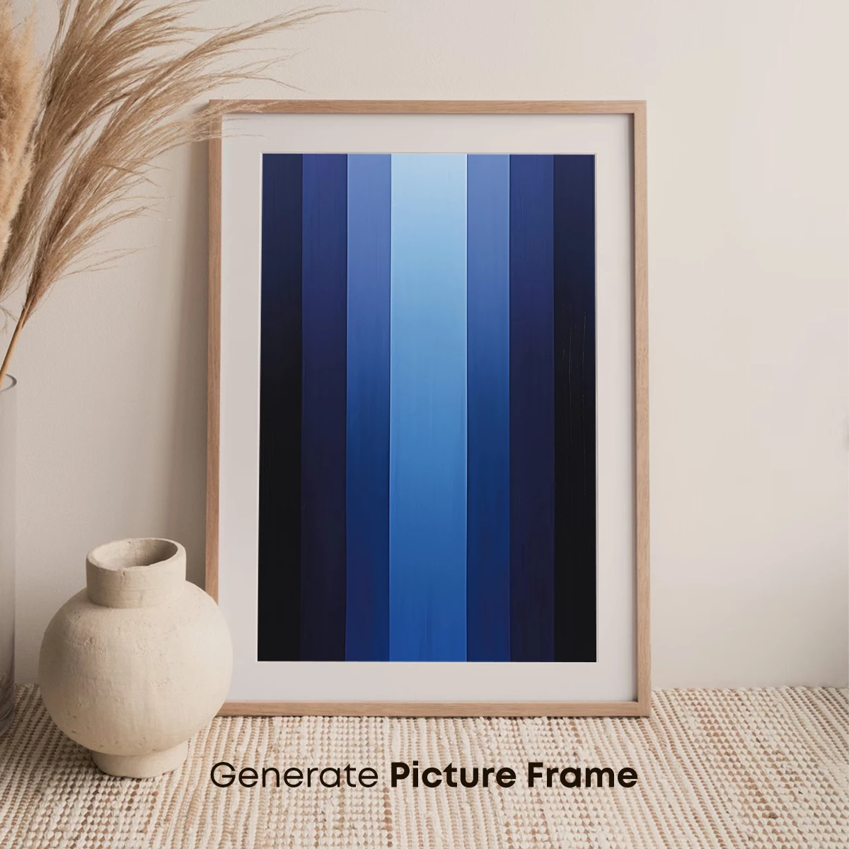 Blue Gradient Symphony: A Vertical Harmony - Image 7