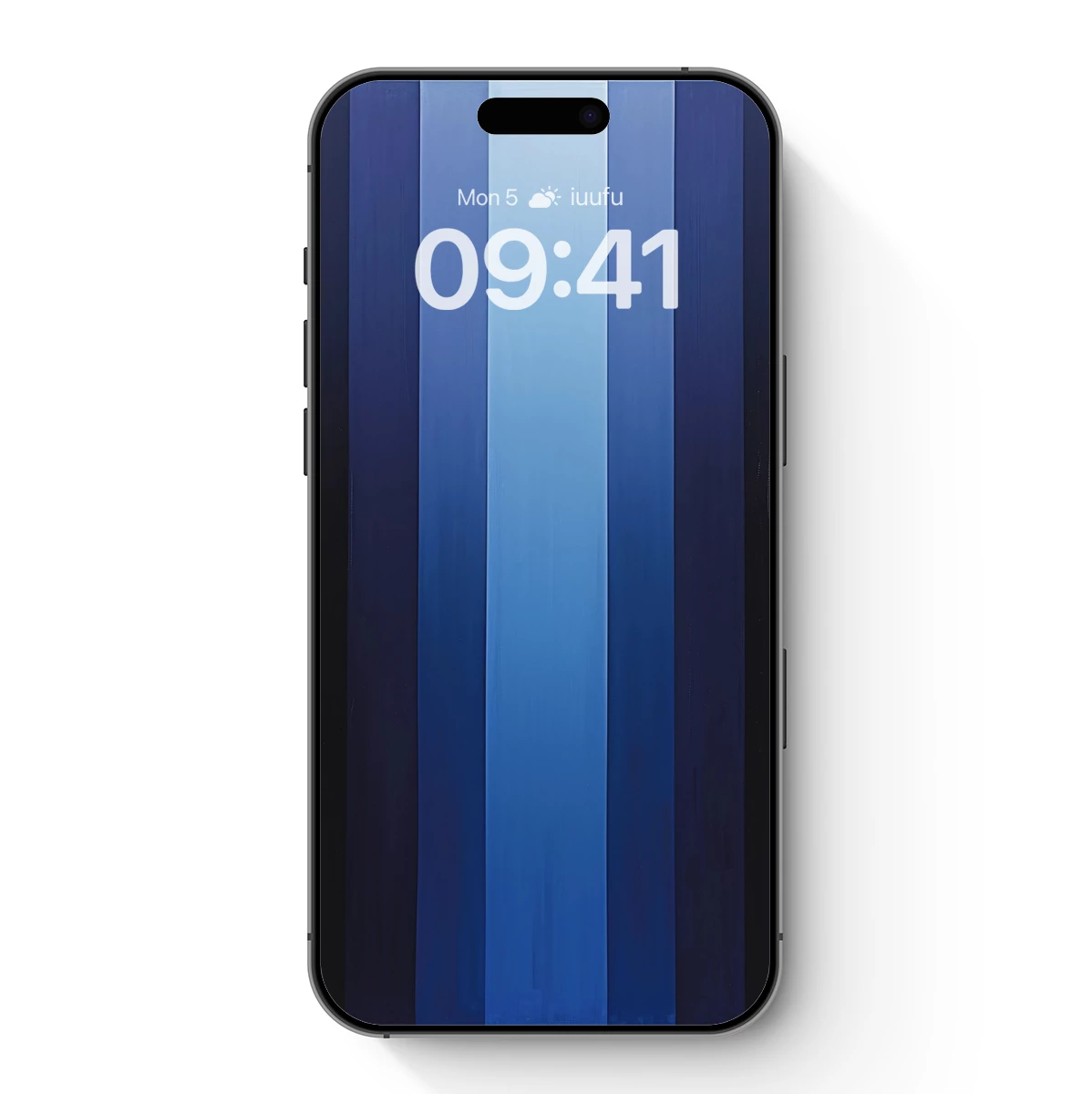 Blue Gradient Symphony: A Vertical Harmony