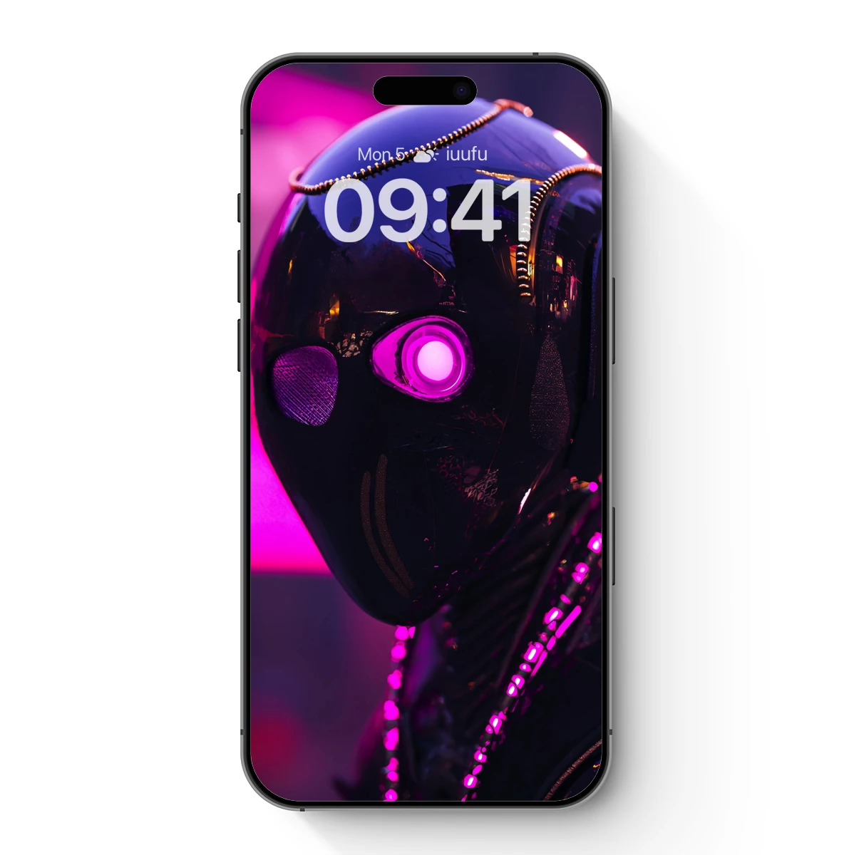 Cybernetic Visionary: Neon-Pink Robot Aesthetics