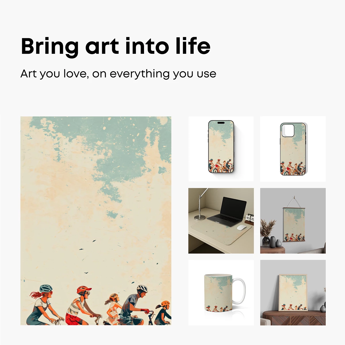 Cycling Freedom: Retro Art Adventure - Image 2