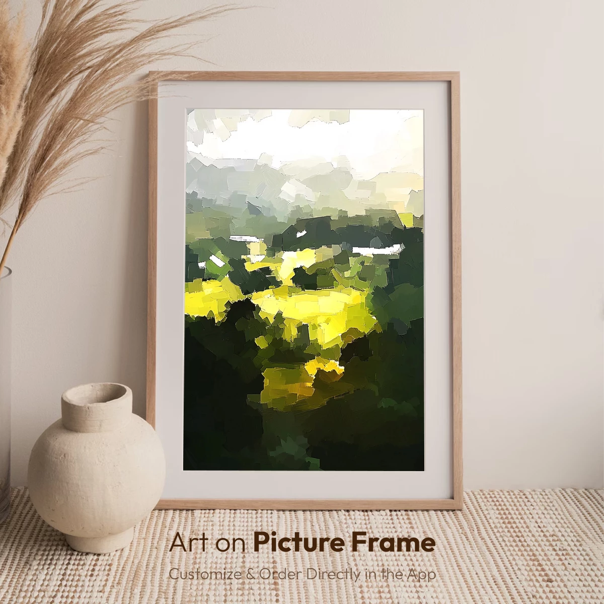 Golden Clouds in Abstract Forest - Image 7