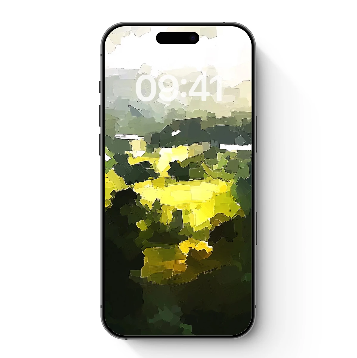 Golden Clouds in Abstract Forest Golden Clouds in Abstract Forest