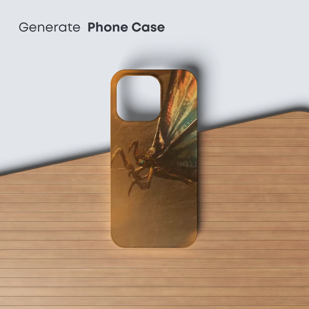 Moth in Amber Glow: Surreal Insect Artistry - Image 3