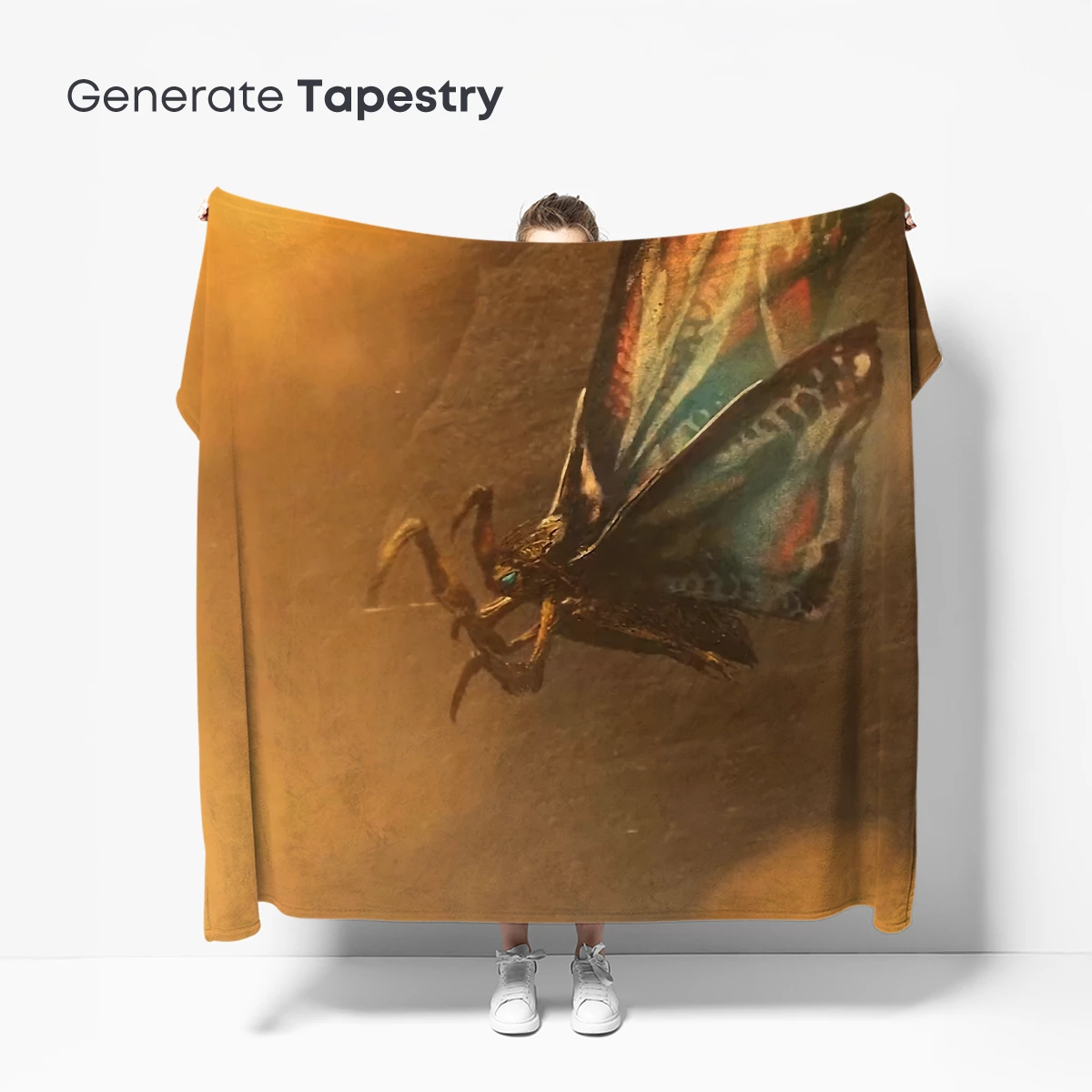 Moth in Amber Glow: Surreal Insect Artistry - Image 5