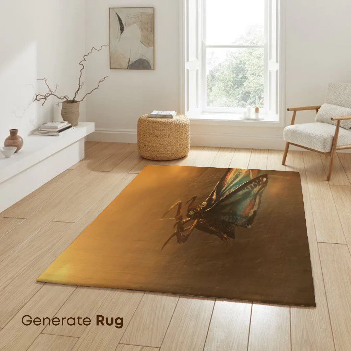 Moth in Amber Glow: Surreal Insect Artistry - Image 6