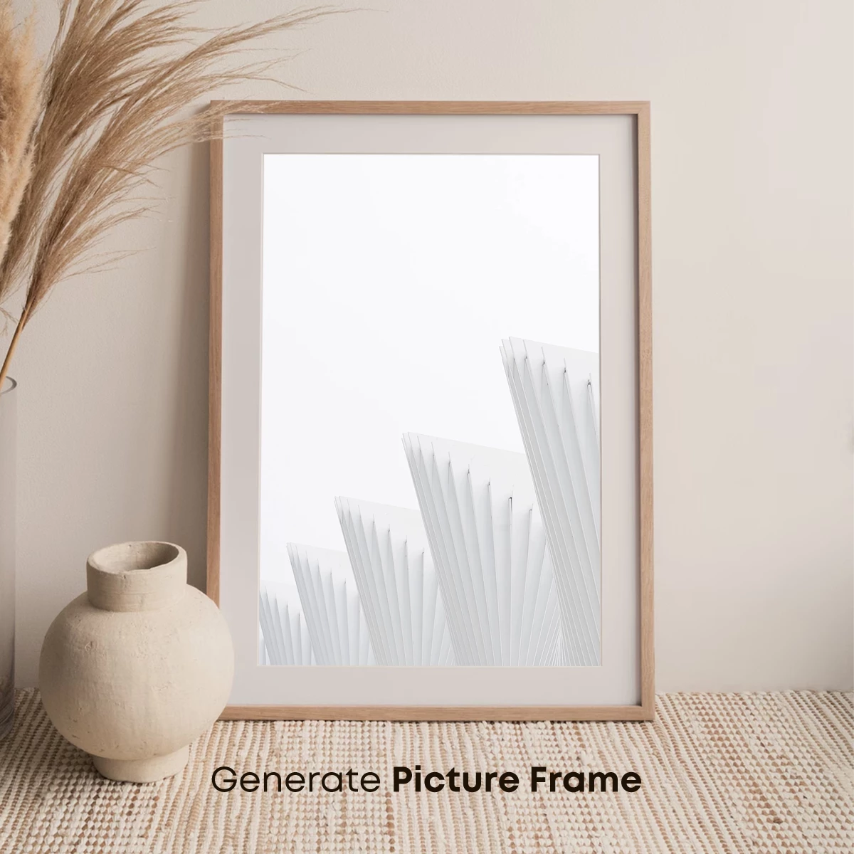 Geometric White Elegance: Abstract Layered Forms - Image 7