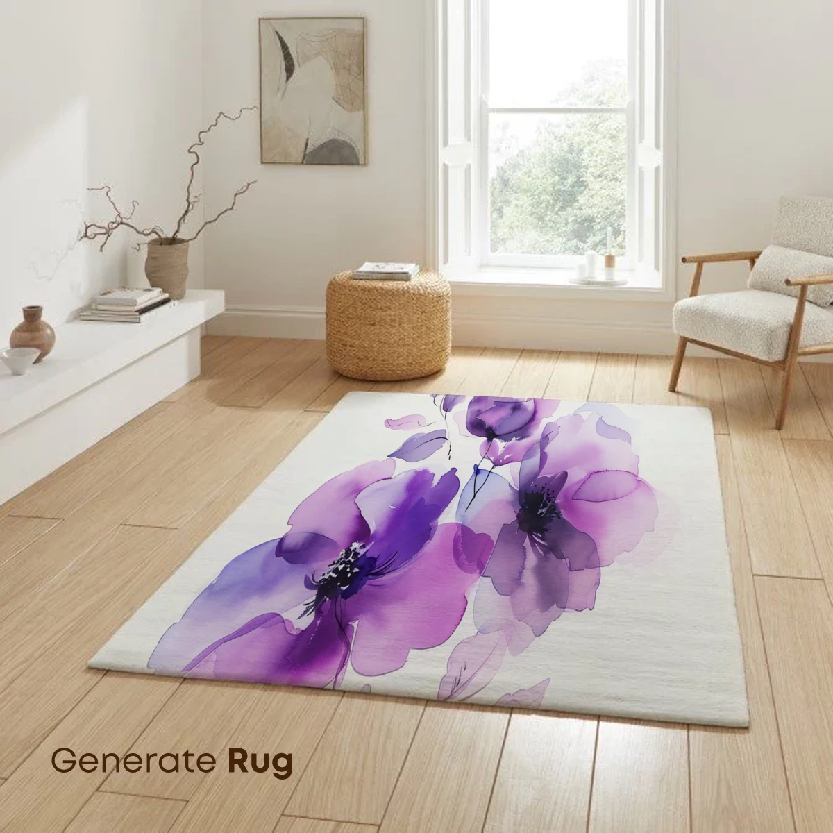 Ethereal Purple Blossoms: Watercolor Elegance - Image 6