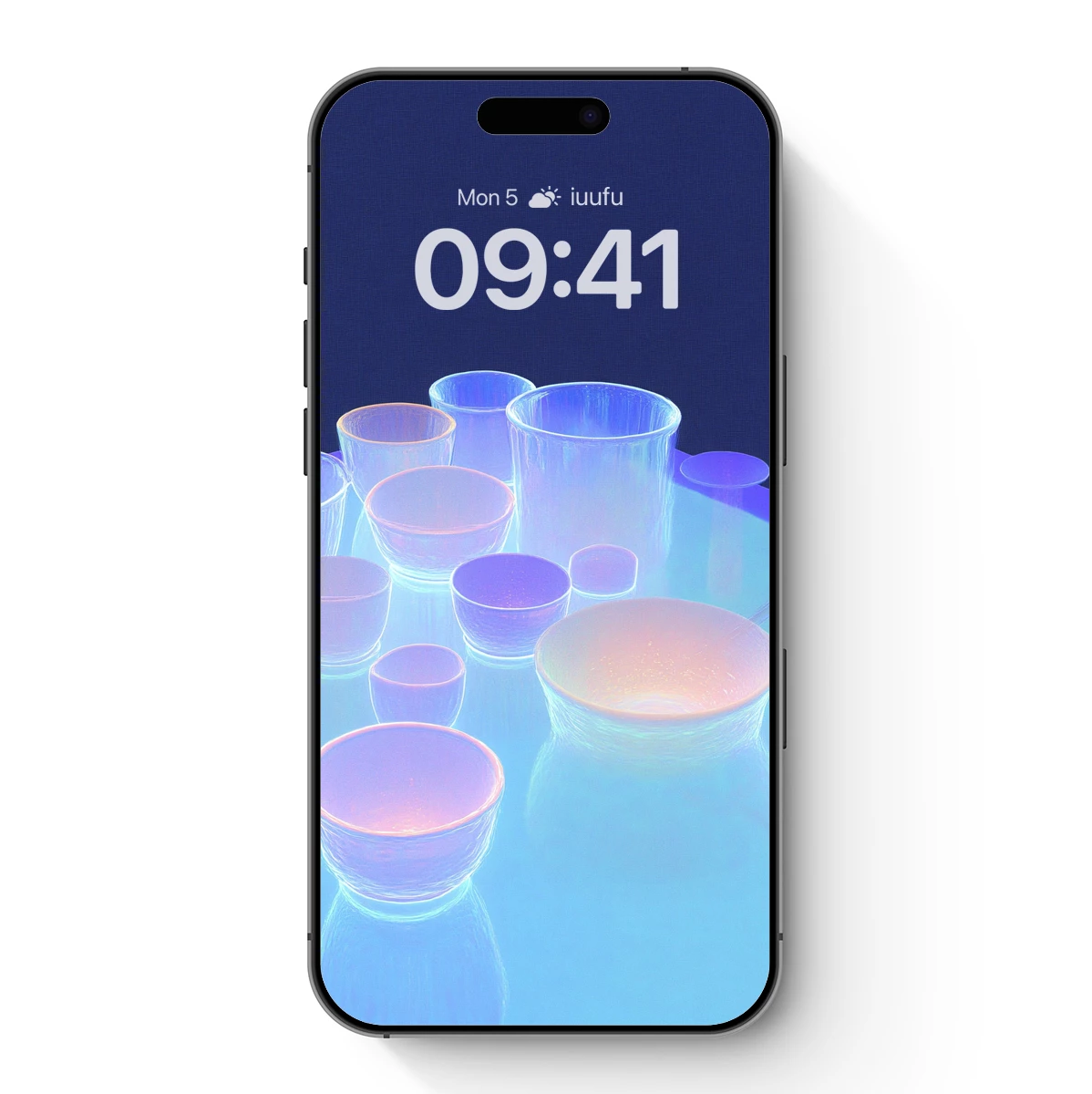 Iridescent Glassware Symphony