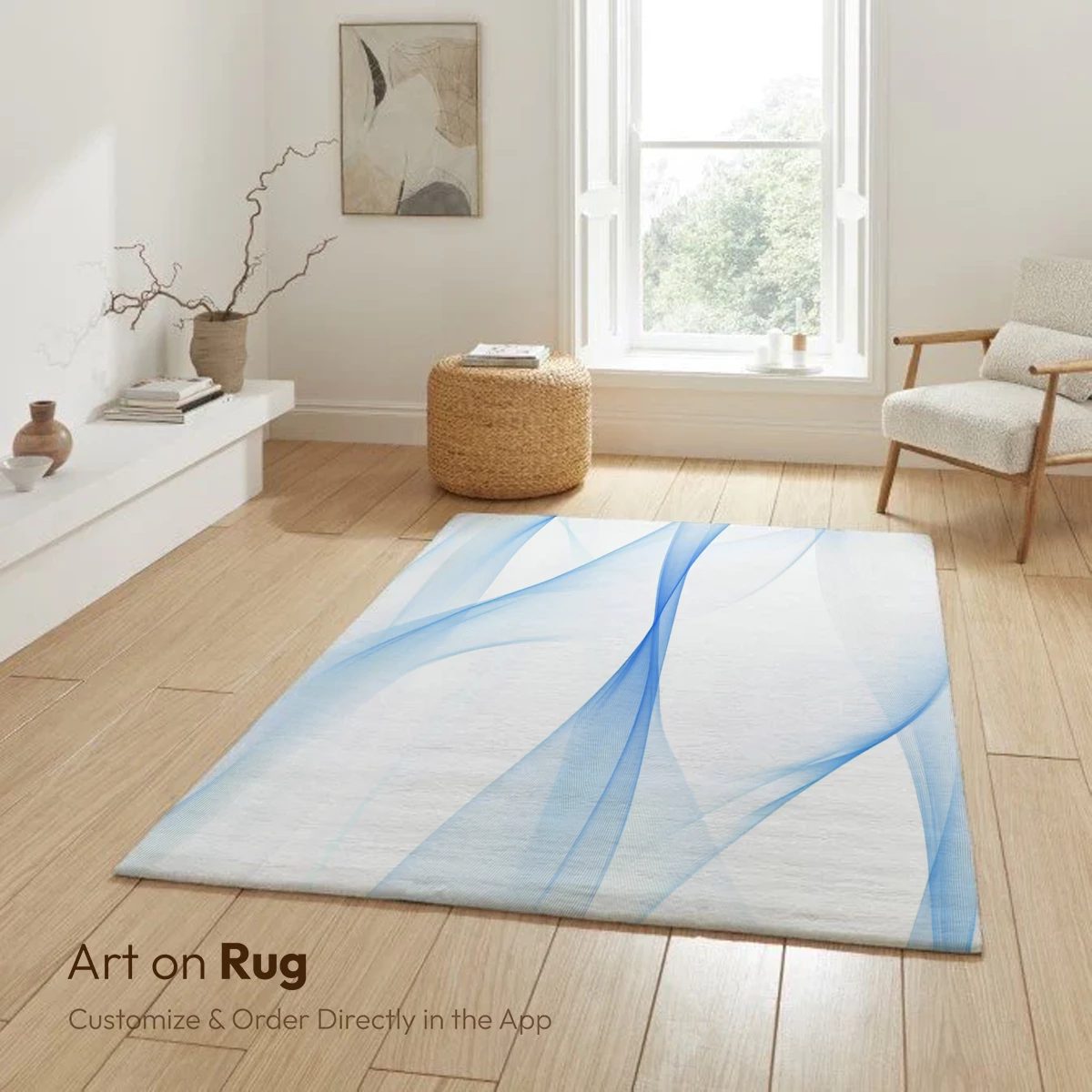 Ethereal Blue Whispers: Abstract Flow Art - Image 6
