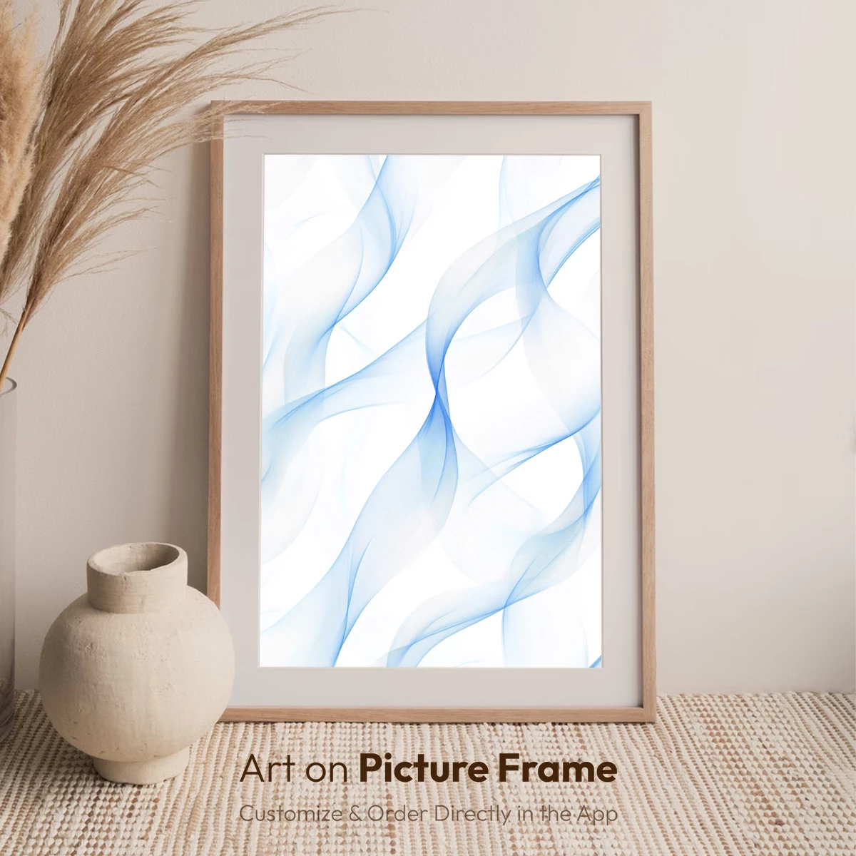 Ethereal Blue Whispers: Abstract Flow Art - Image 7